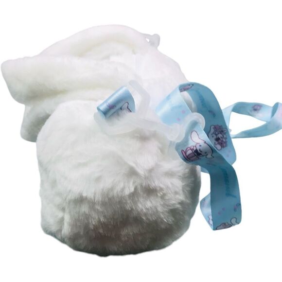 NEW Cinamoroll White Plush Shoulder Crossbody Handbag - Picture 9 of 12